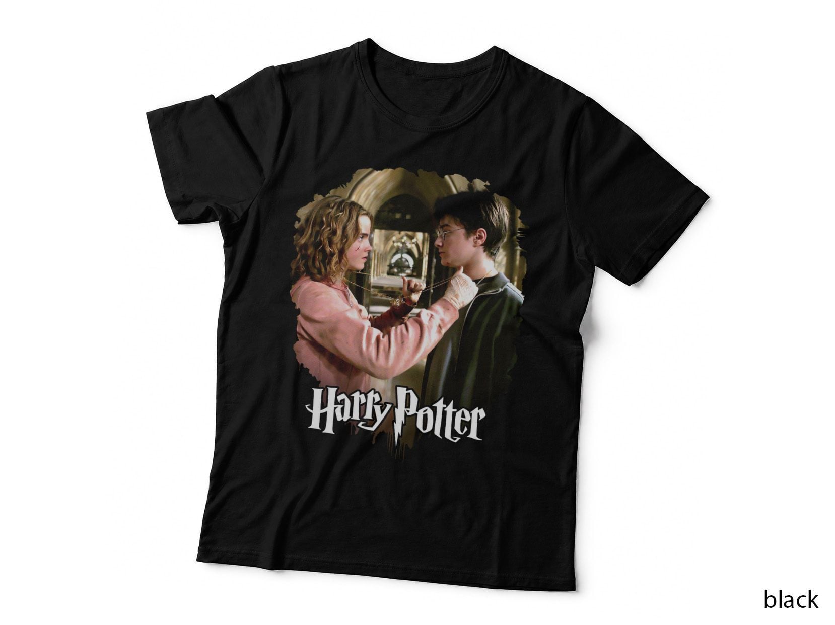 Wizard School Halftone T-Shirt, Wizard Wand Fantasy Tee
