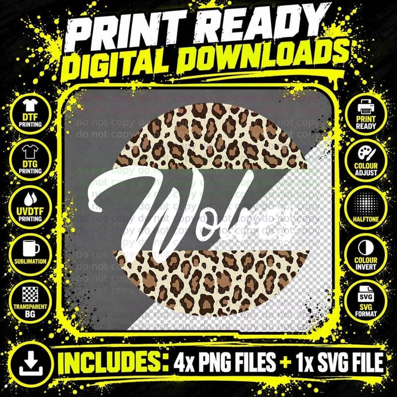 Wolves High School Mascot Sports Team Wolves T-Shirt Png SVG Digital Bundle