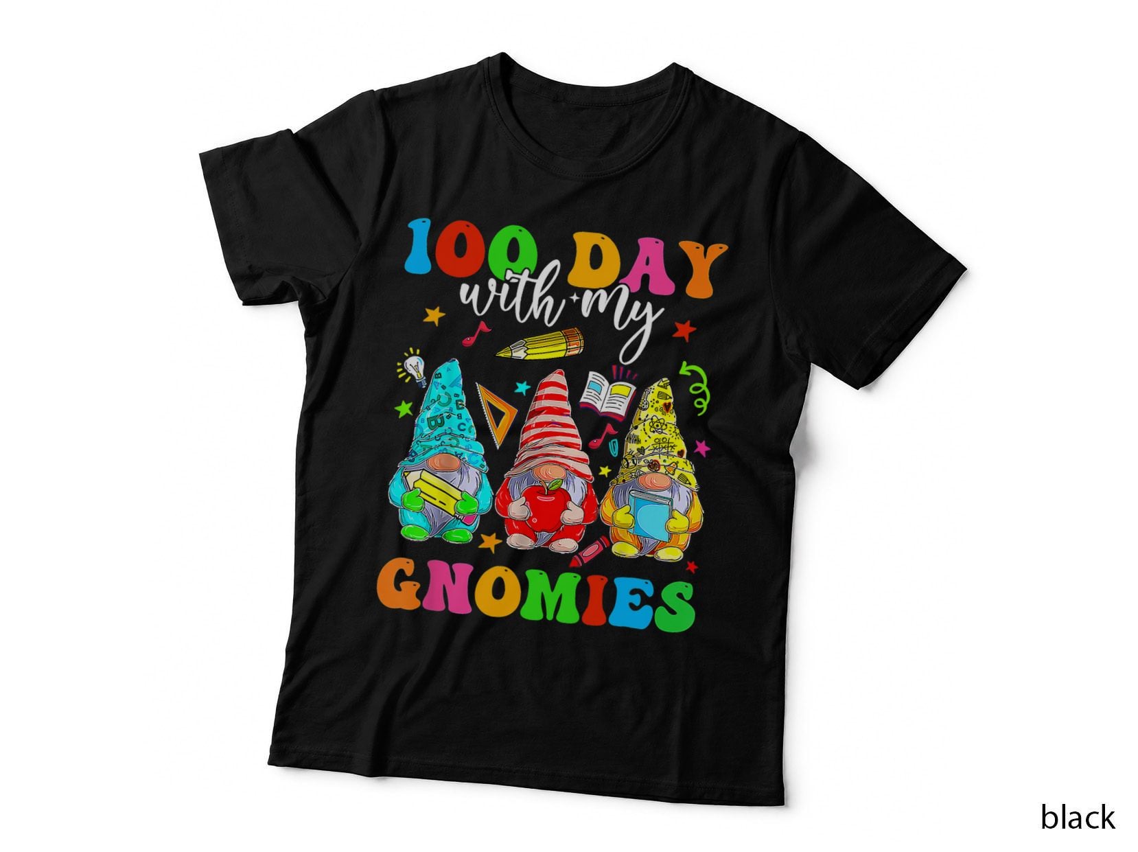 100 Days with My Gnomies 100th Day of School Gnome Lovers T-Shirt