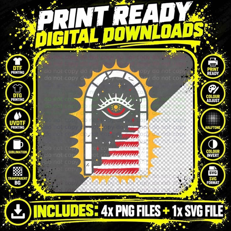 American Traditional Old School Tattoo Flash Ink Png SVG Digital Bundle