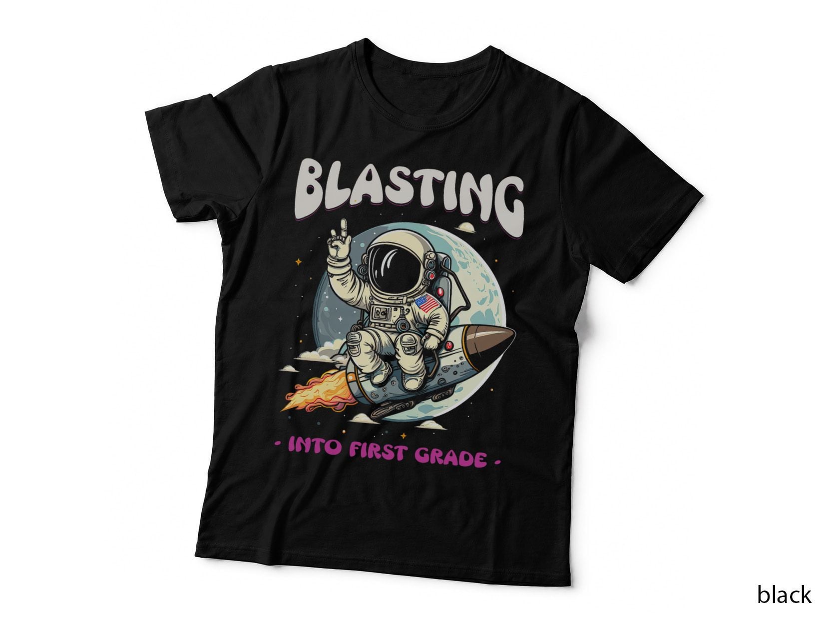 Blasting into First Grade Space Astronaut Back to School III T-Shirt