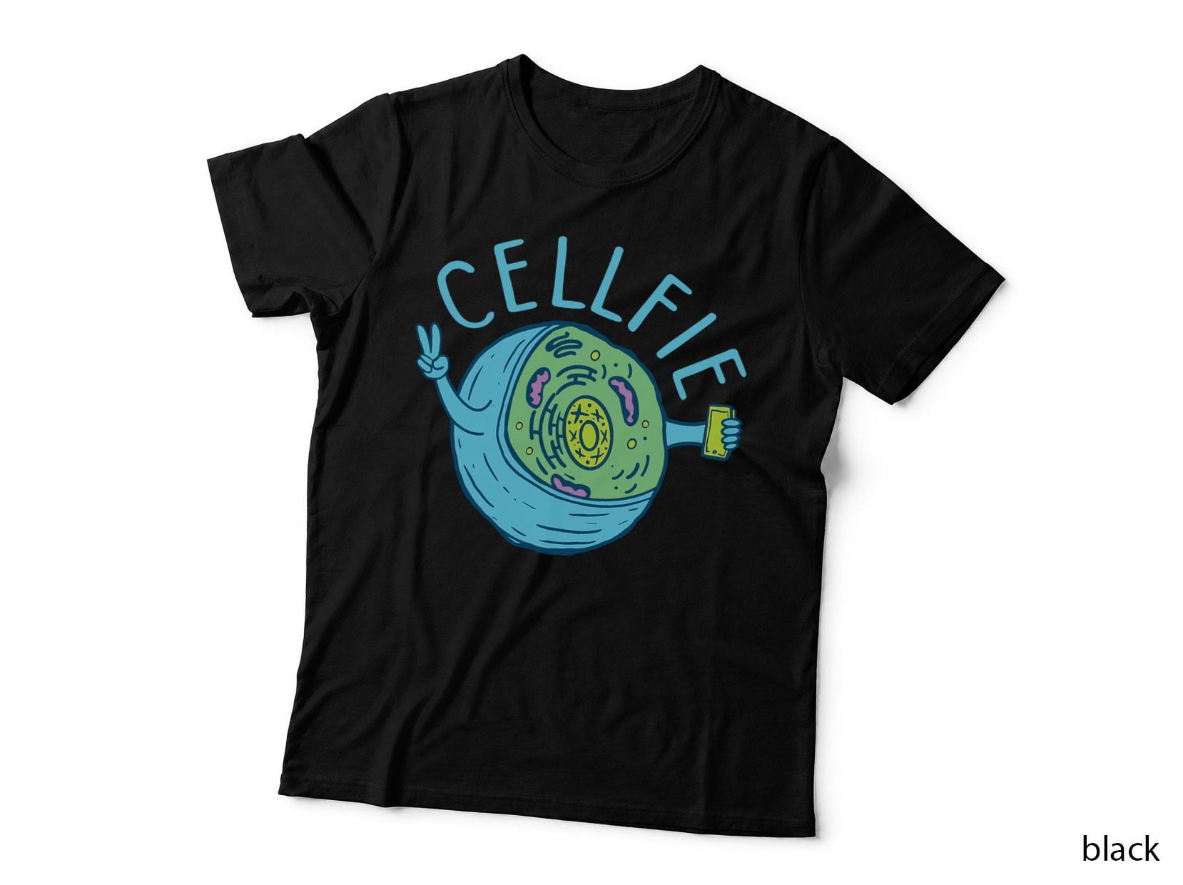 Cellfie - Funny Biologist Biology Student Cell Science T-Shirt