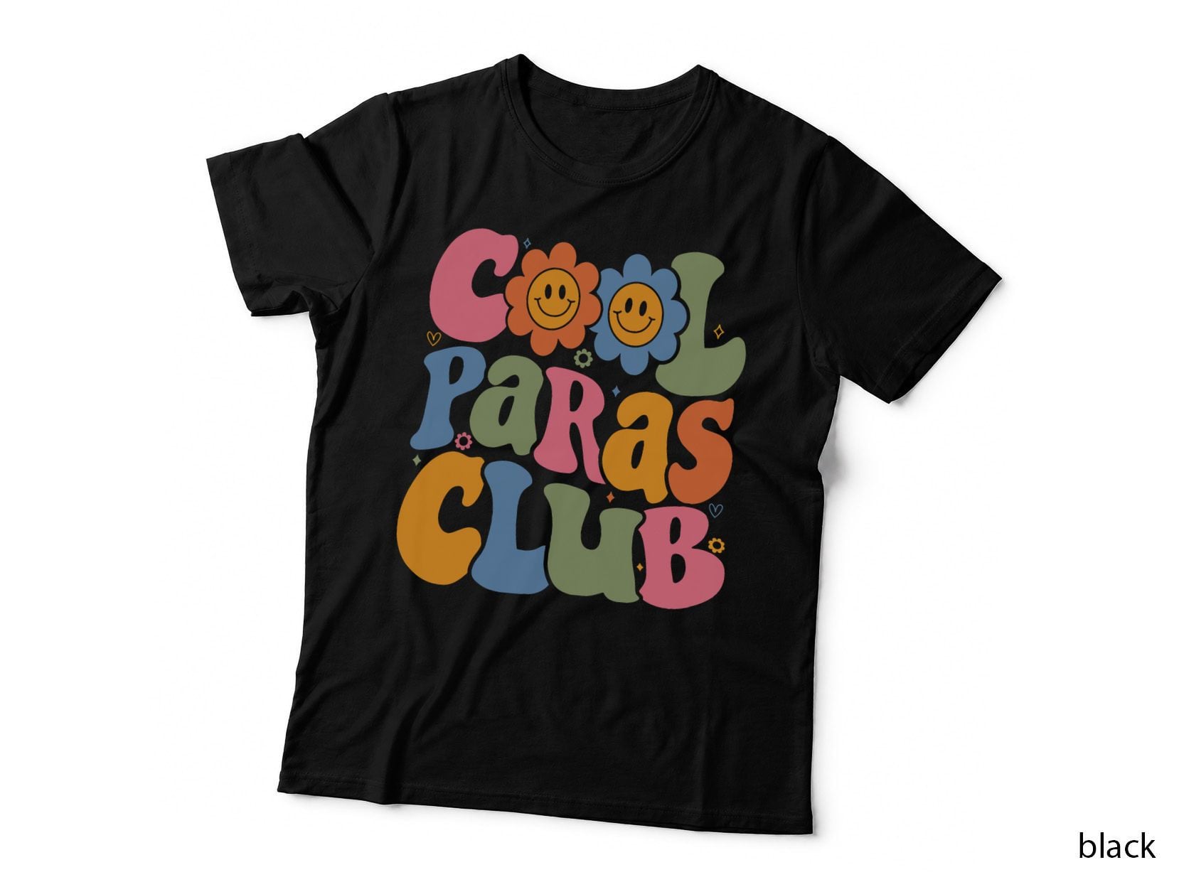 Cool Paras Club Paraprofessional Paraeducator Back to School T-Shirt
