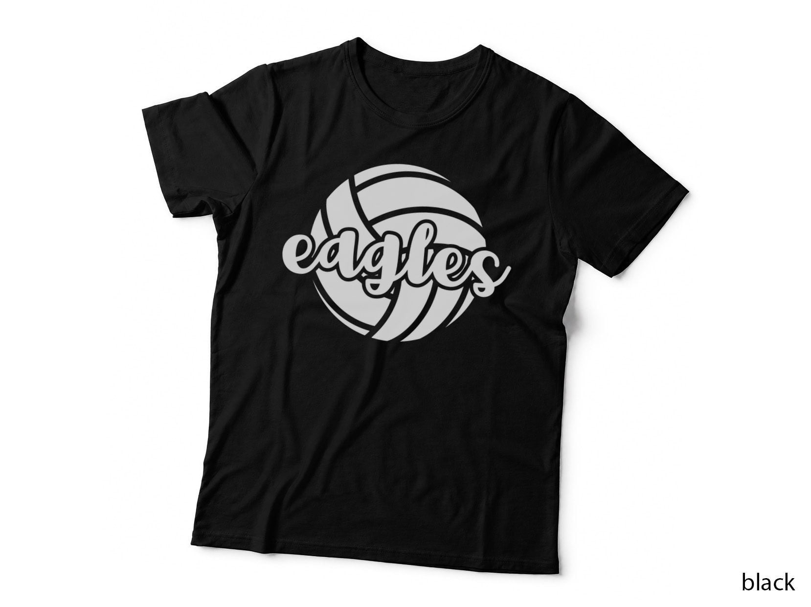 Eagles Volleyball Team Mascot School Spirit Game Night T-Shirt