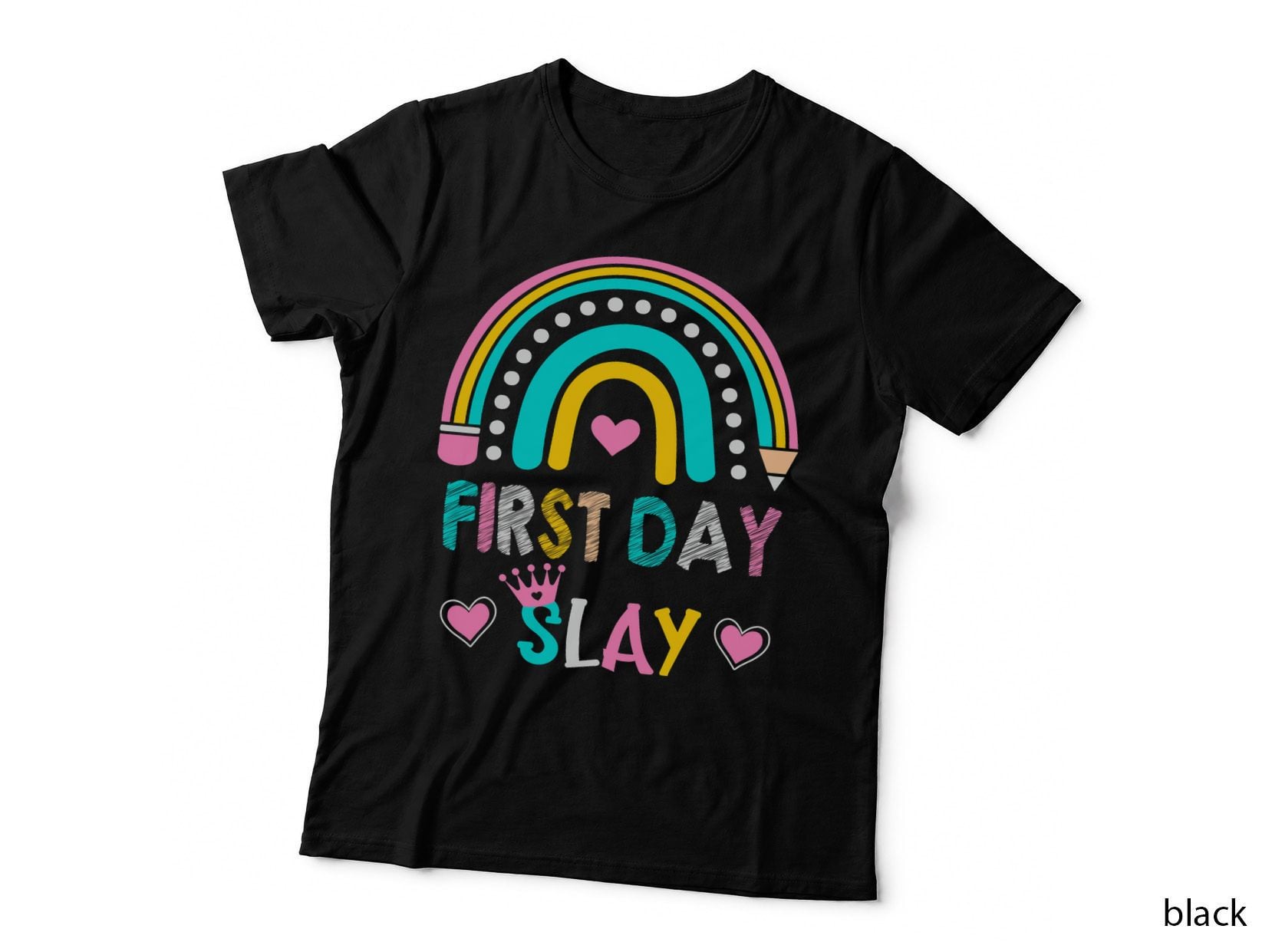 First Day Slay for School Students - Funny Back to School T-Shirt