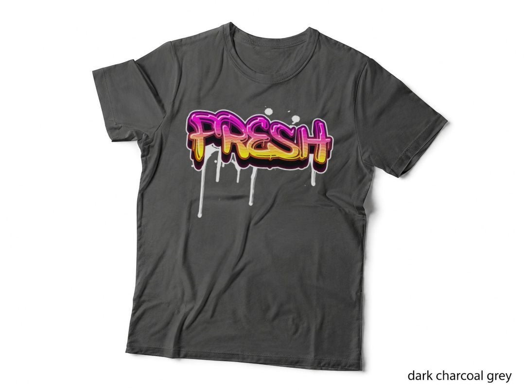Fresh Old School Graffiti Style T-Shirt, Funny Graphic Design