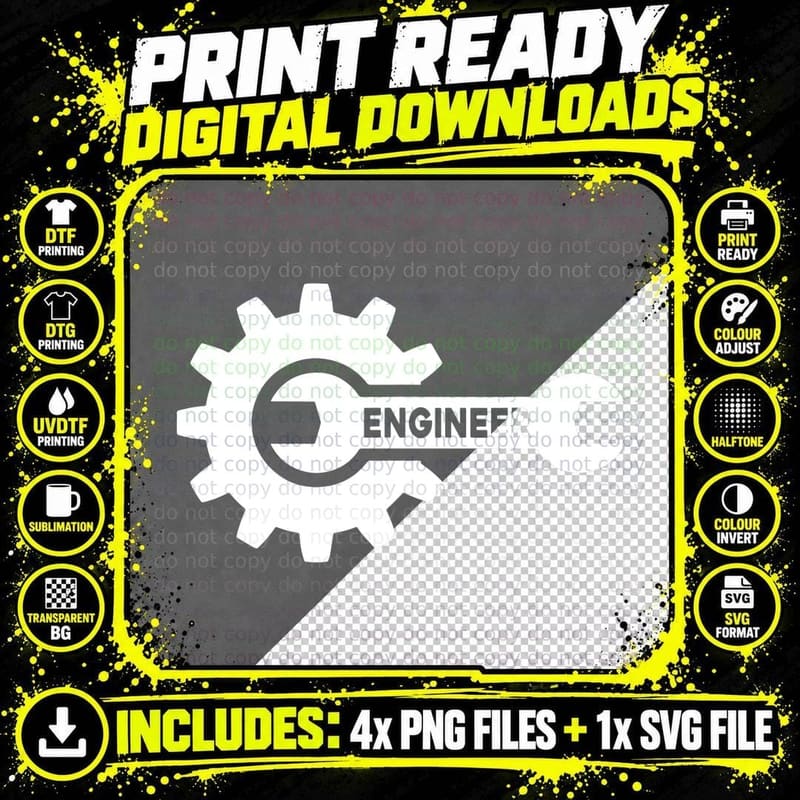 Funny Engineer Engineering Student T Engineer T-Shirt Png SVG Digital Bundle