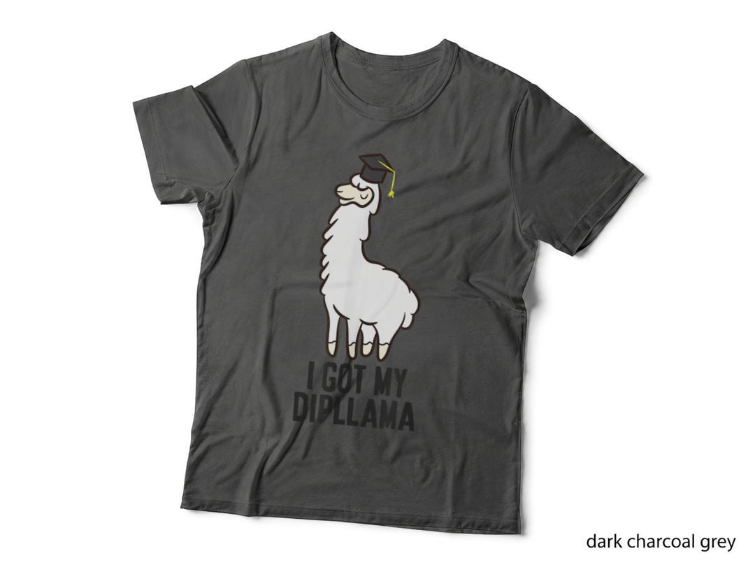 Funny Llama I Got My Dipllama School Graduation Diploma T-Shirt