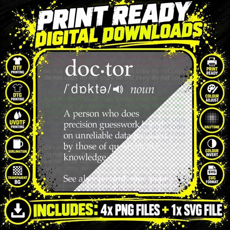 Funny Med School Student Graduation Gift Future Doctor Png SVG Digital Bundle