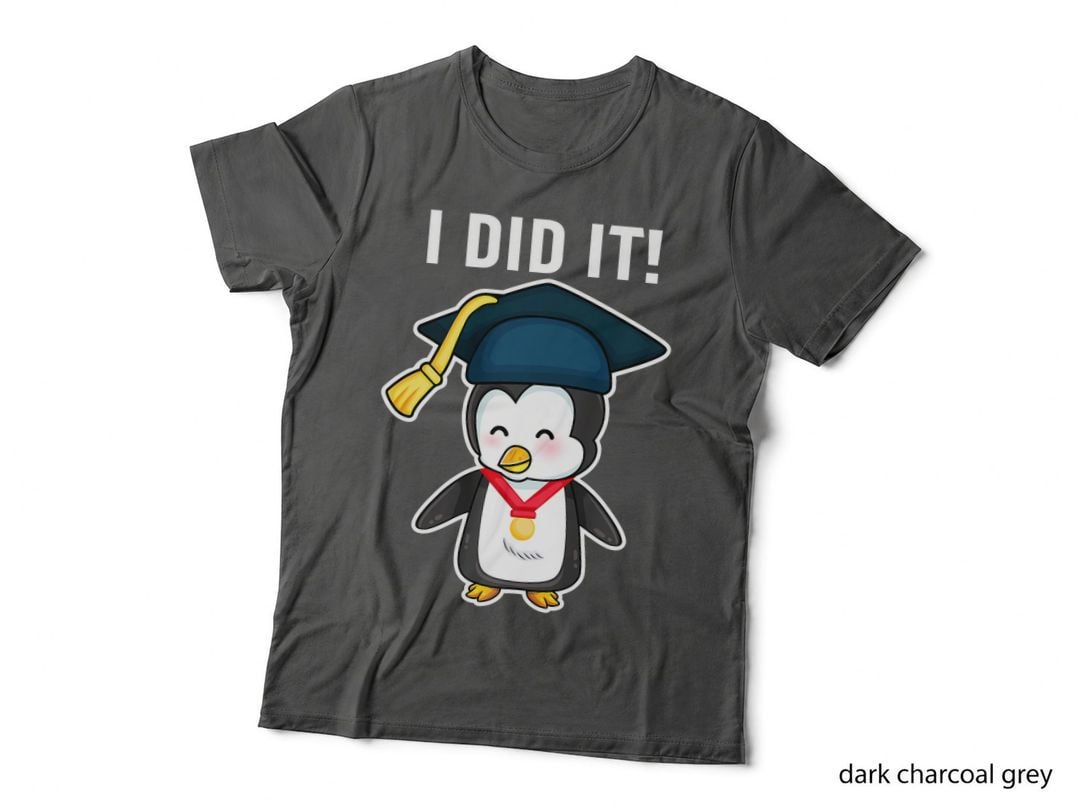 Funny Penguin Lovers Did It Ph.d School Graduation Hat T-Shirt
