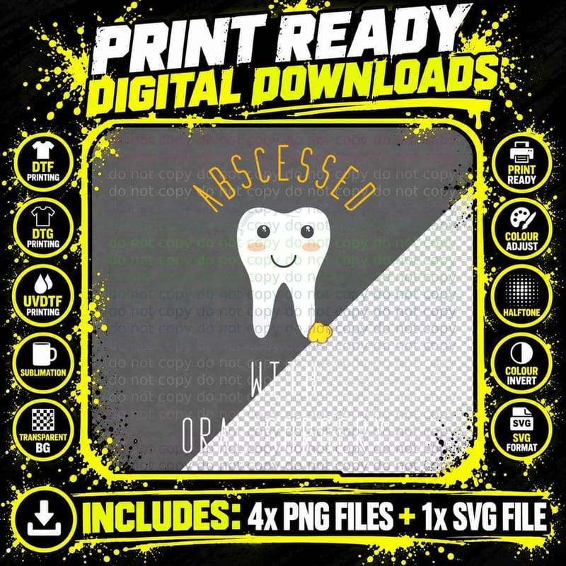 Funny Pun Oral Surgery Dentist, Dental Student Png SVG Digital Bundle