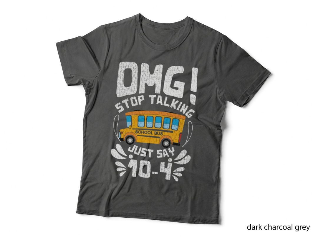 Funny Stop Talking to the Bus-Driver School Bus Design Pullover Hoodie T-Shirt