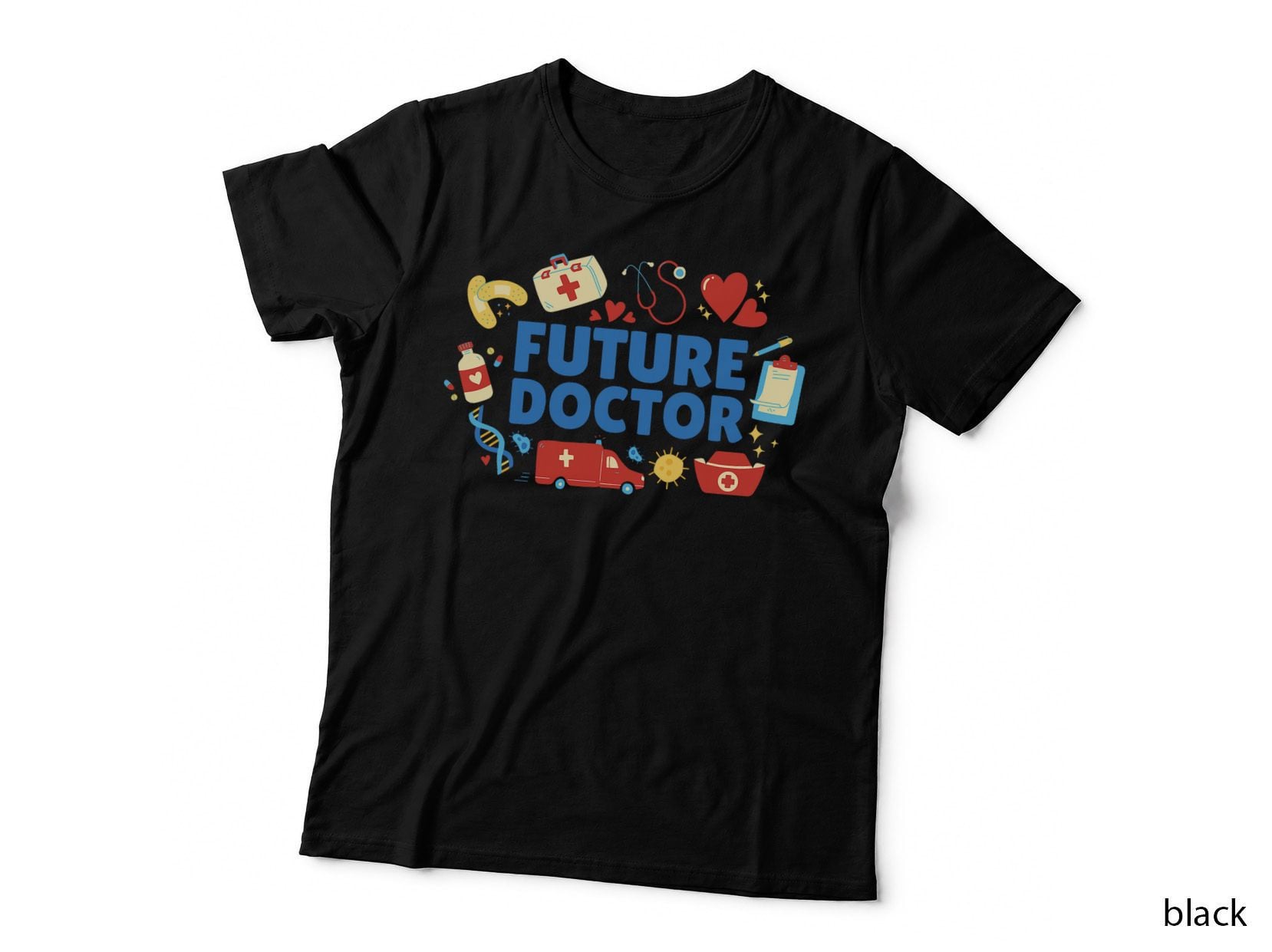 Future Doctor School Studying Girls Boys Future Doctor T-Shirt