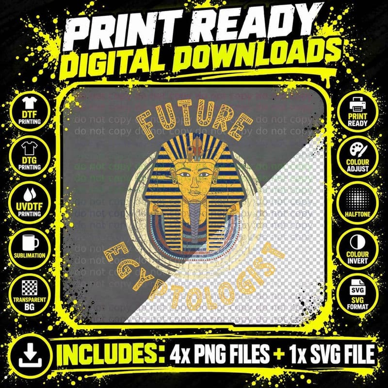 Future Egyptologist - Egypt History Student Gift T-Shirt Png SVG Digital Bundle