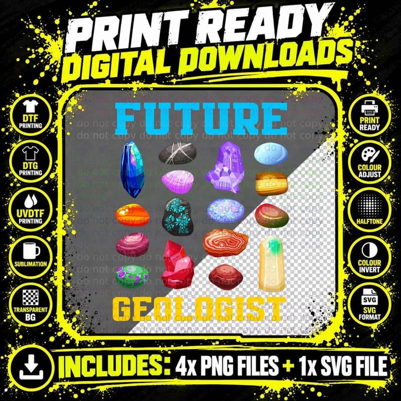 Future Geologist Student Earth Science Funny Geology Png SVG Digital Bundle