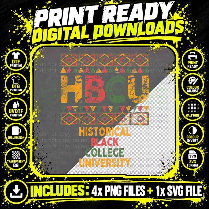 HBCU School Matters Historical Black College Alumni Png SVG Digital Bundle