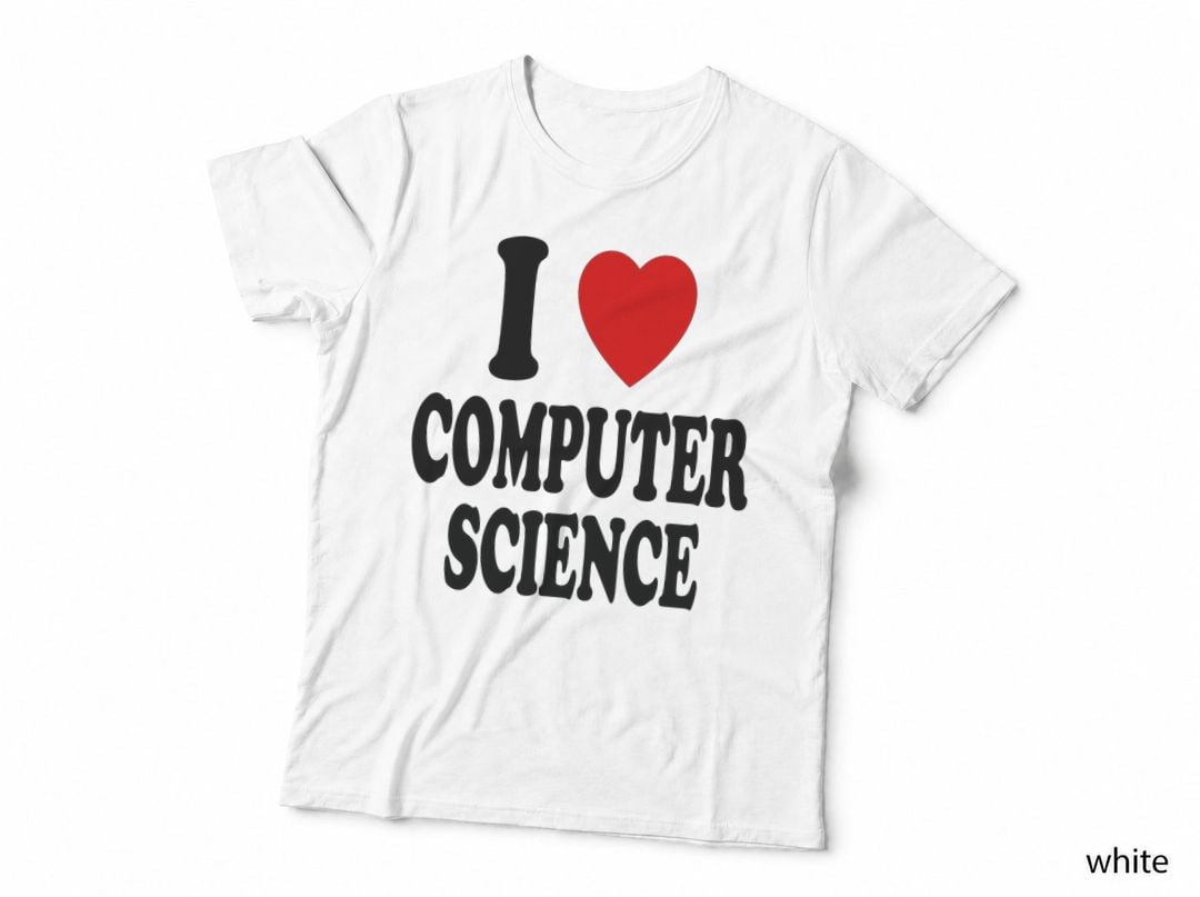 I Heart (Love) Computer Science College Technical School T-Shirt