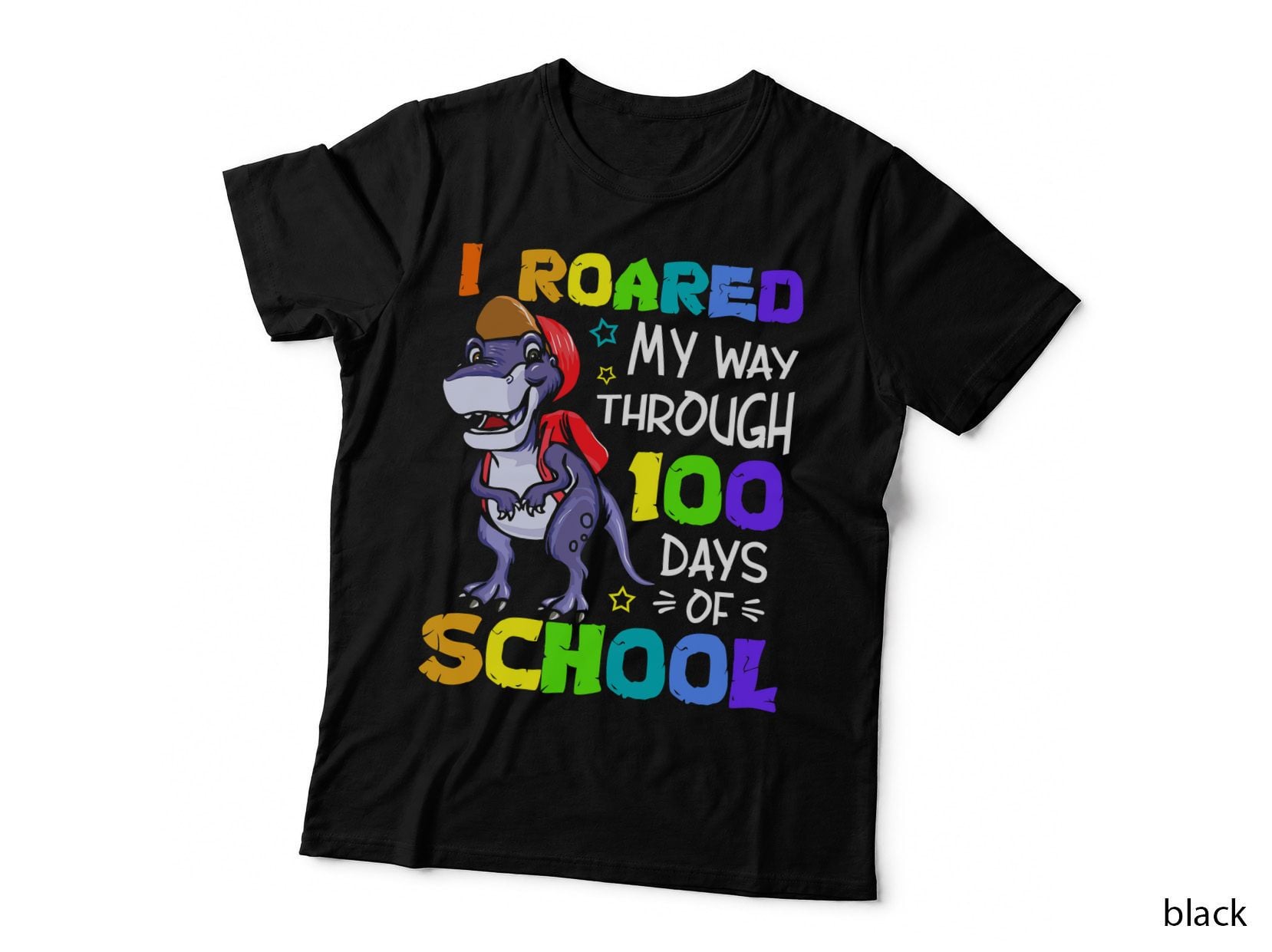 I Roared My Way Through Days of School Shirt, Hand Drawn, Kids Tee, Gift T-Shirt