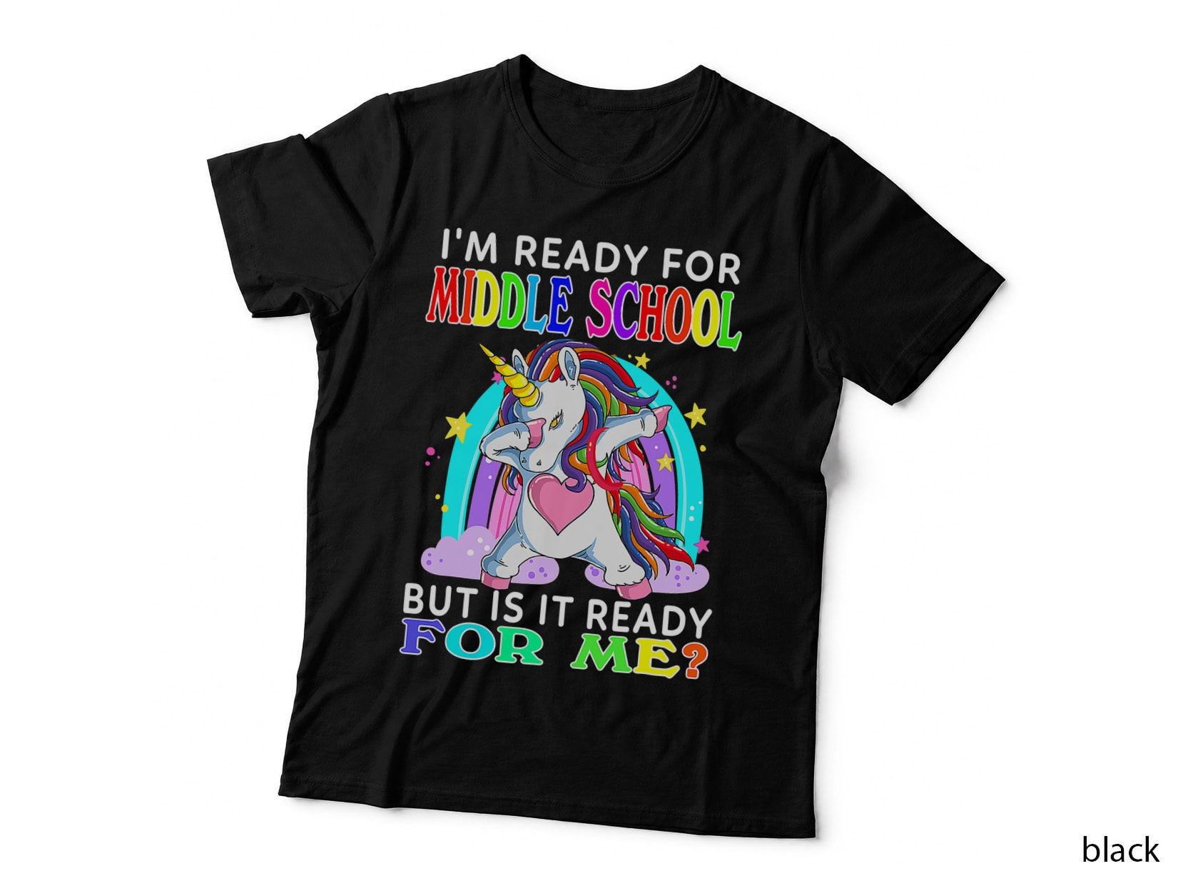 I'm Ready Middle School but Is It Ready Me Unicorn T-Shirt