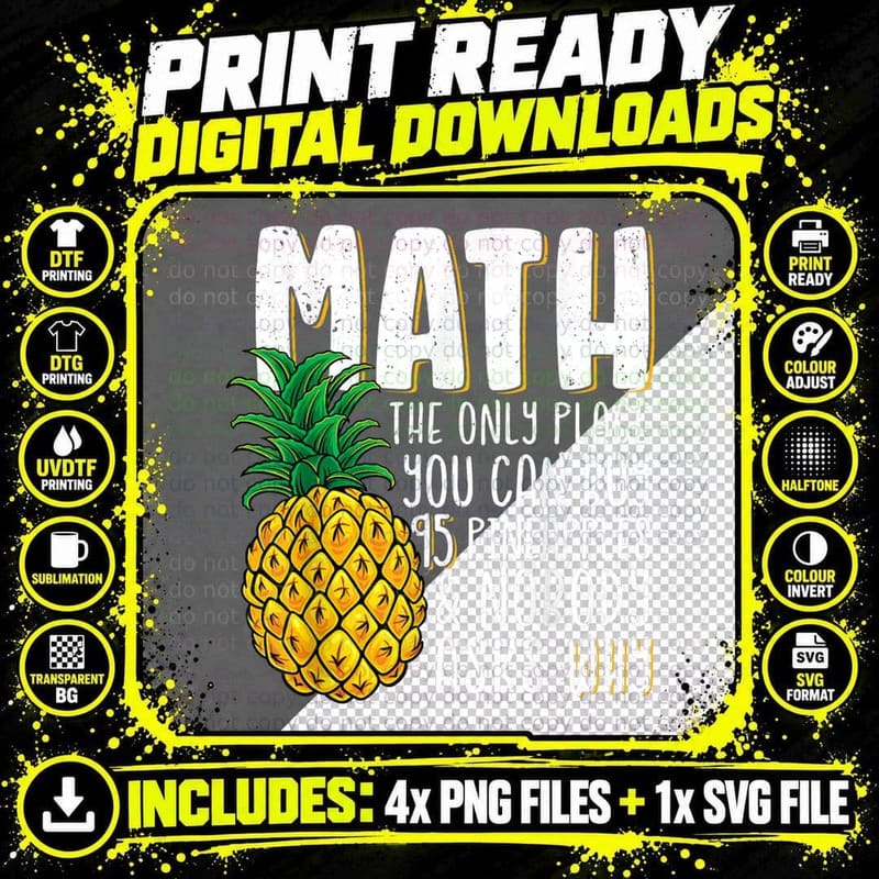 Math T, Math Humor, Math Student T-Shirt Png SVG Digital Bundle