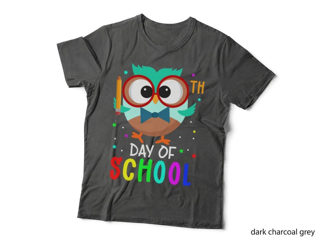 Owl Th Day of School Shirt, Milestone, Creative Design, 100th Day, Gift T-Shirt