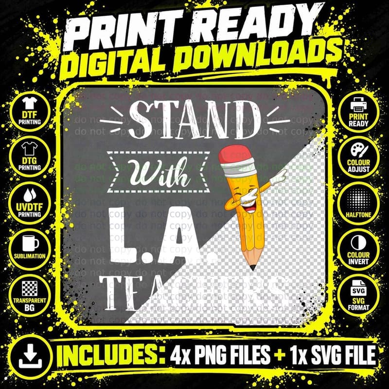 Pencil Dabbing T-Shirt, Funny School Humor Png SVG Digital Bundle