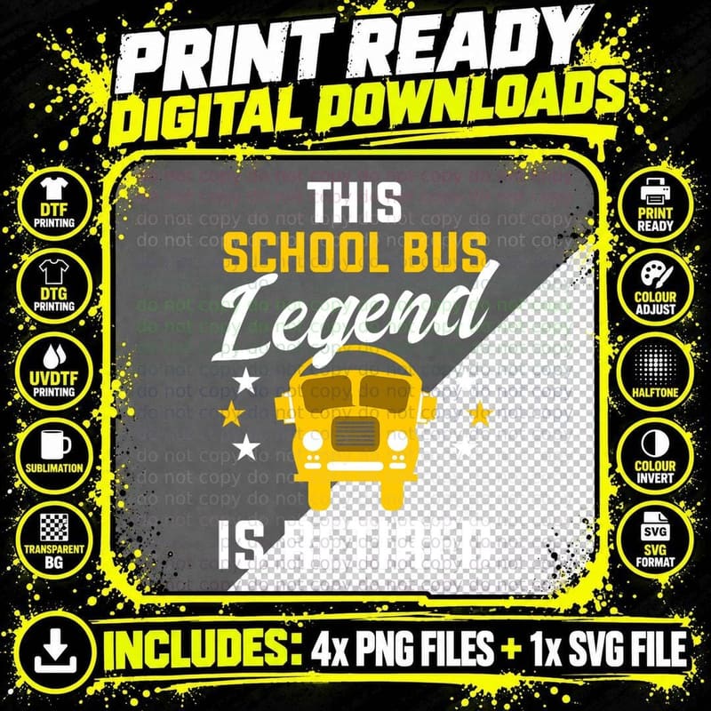 Retired School Bus Driver Retirement Party T-Shirt Png SVG Digital Bundle
