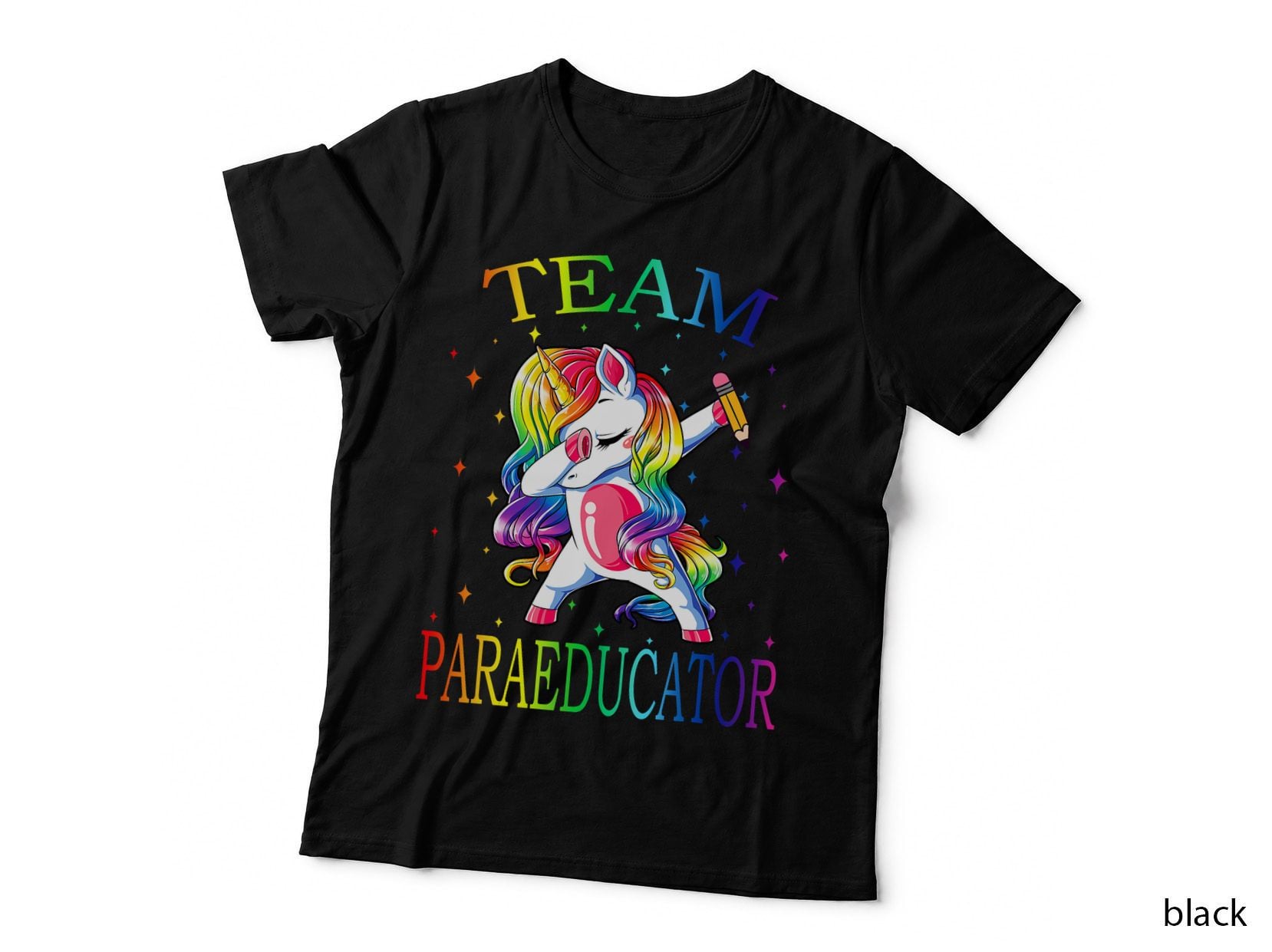 Team Paraeducator Unicorn Funny Back to School Gift T-Shirt
