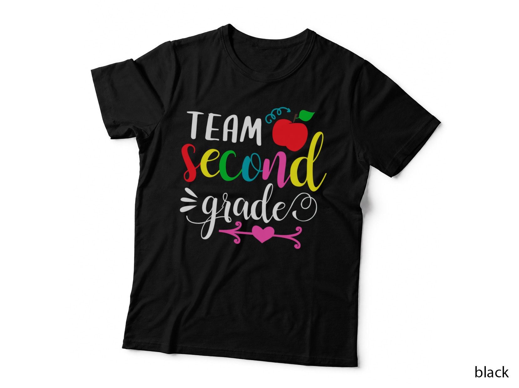 Team Second Grade Shirt, Celebration, Hand Drawn, Happy School, Gift T-Shirt