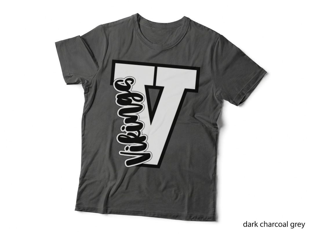Vikings Letter School Spirit T-Shirt