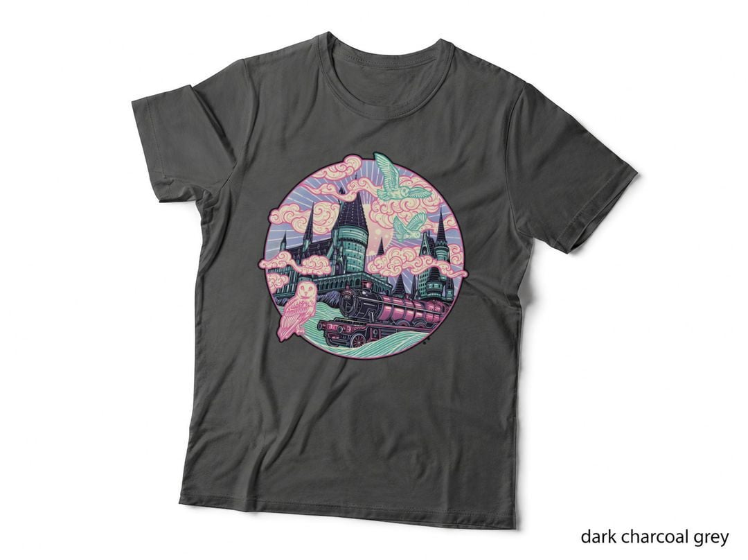 Wizard School Train Owl T-Shirt