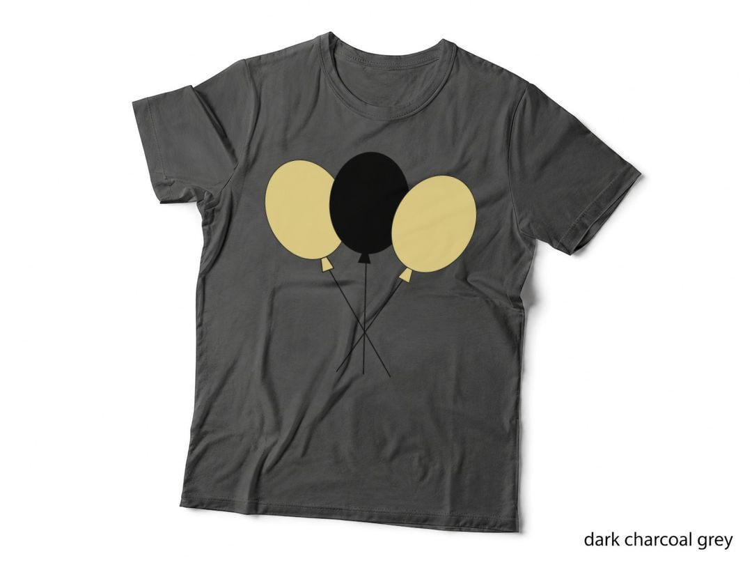 Balloons Celebration Three Colored Graduation T-Shirt, Senior Grad Graphic Tee