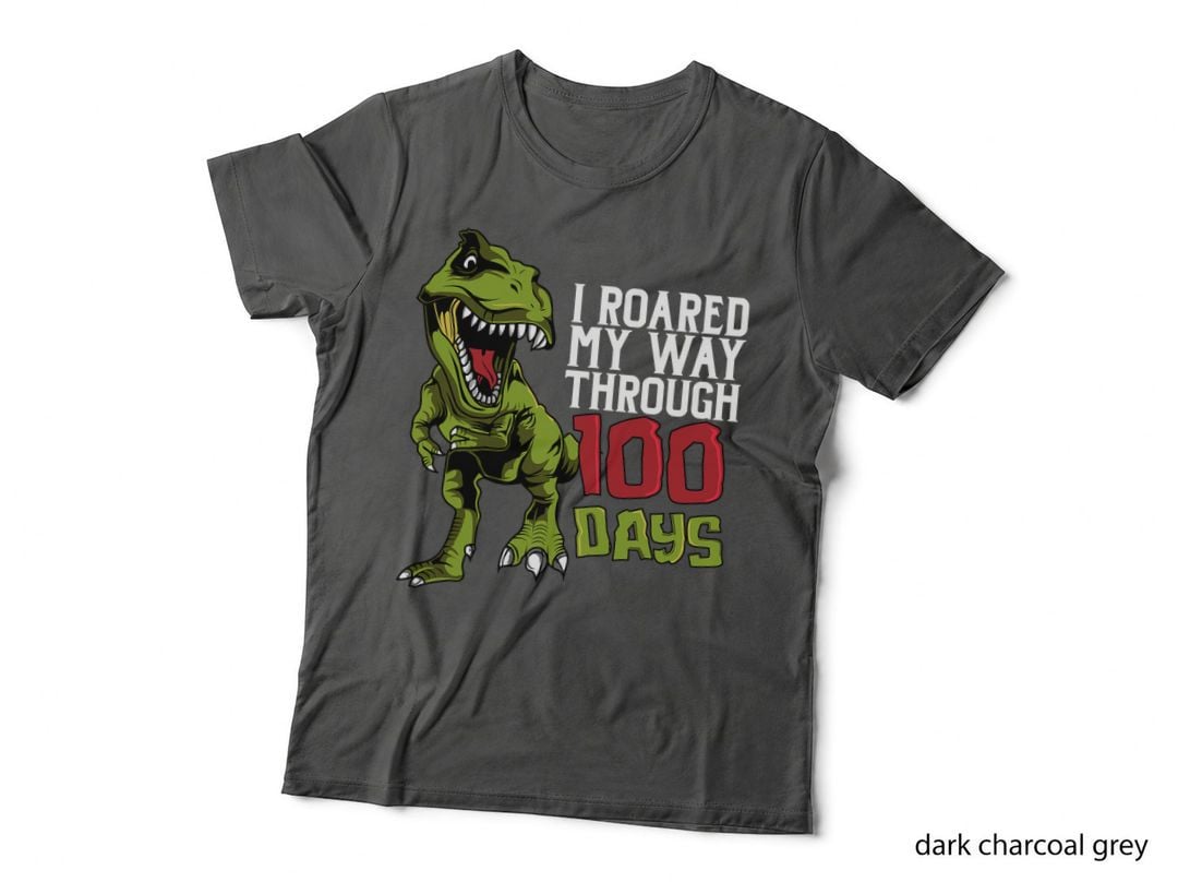 Dino T-Rex I Roared My Way Through 100 Days T-Shirt