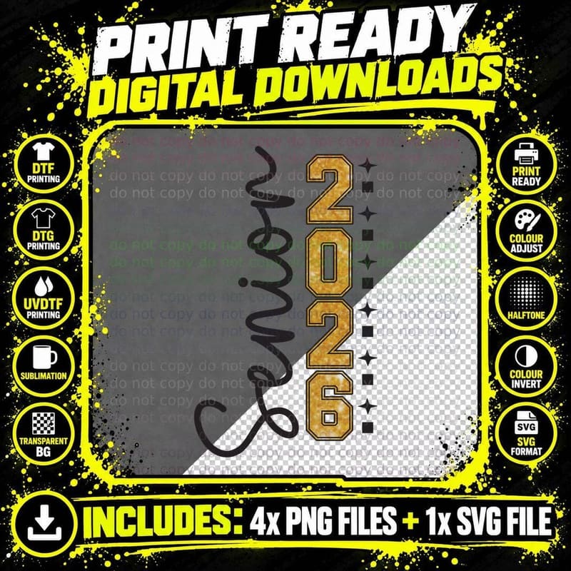 Diploma with Gold Bow Graduation T-Shirt Png SVG Digital Bundle