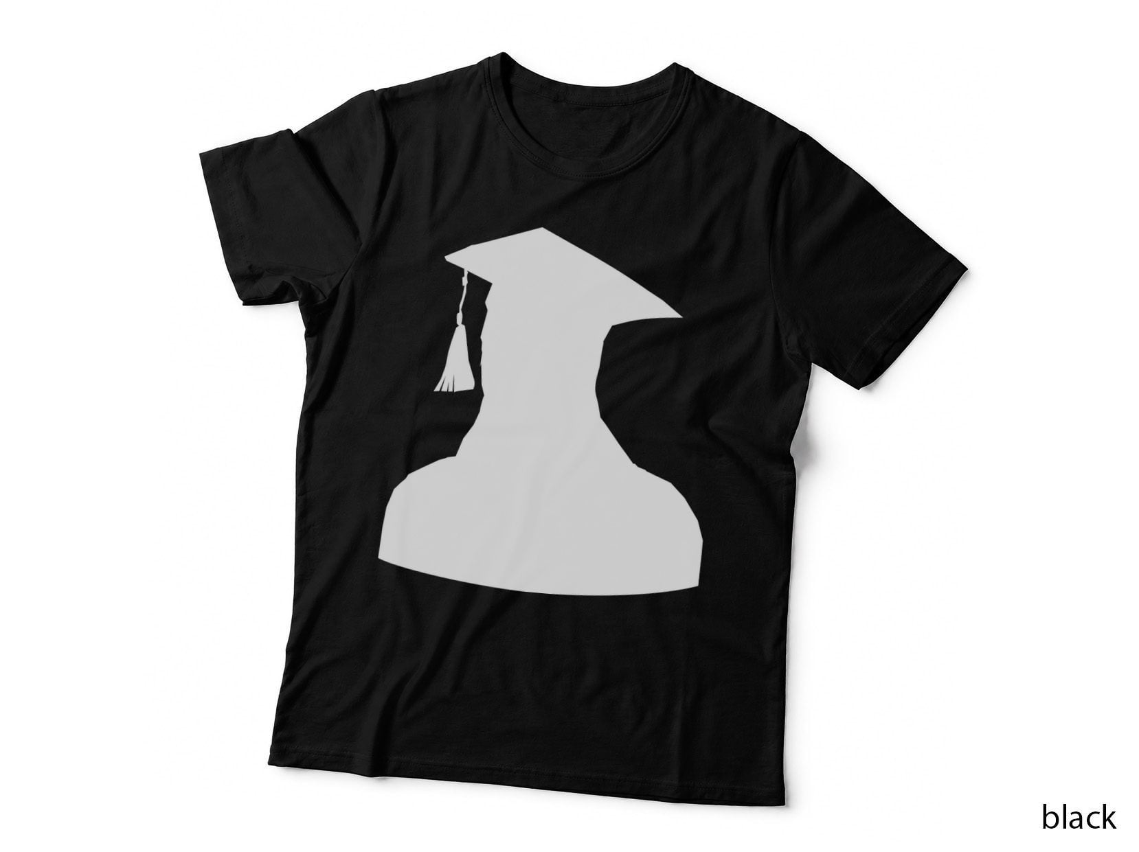 Graduate Silhouette Cap Tassel Graduation T-Shirt, Senior Grad Graphic Tee