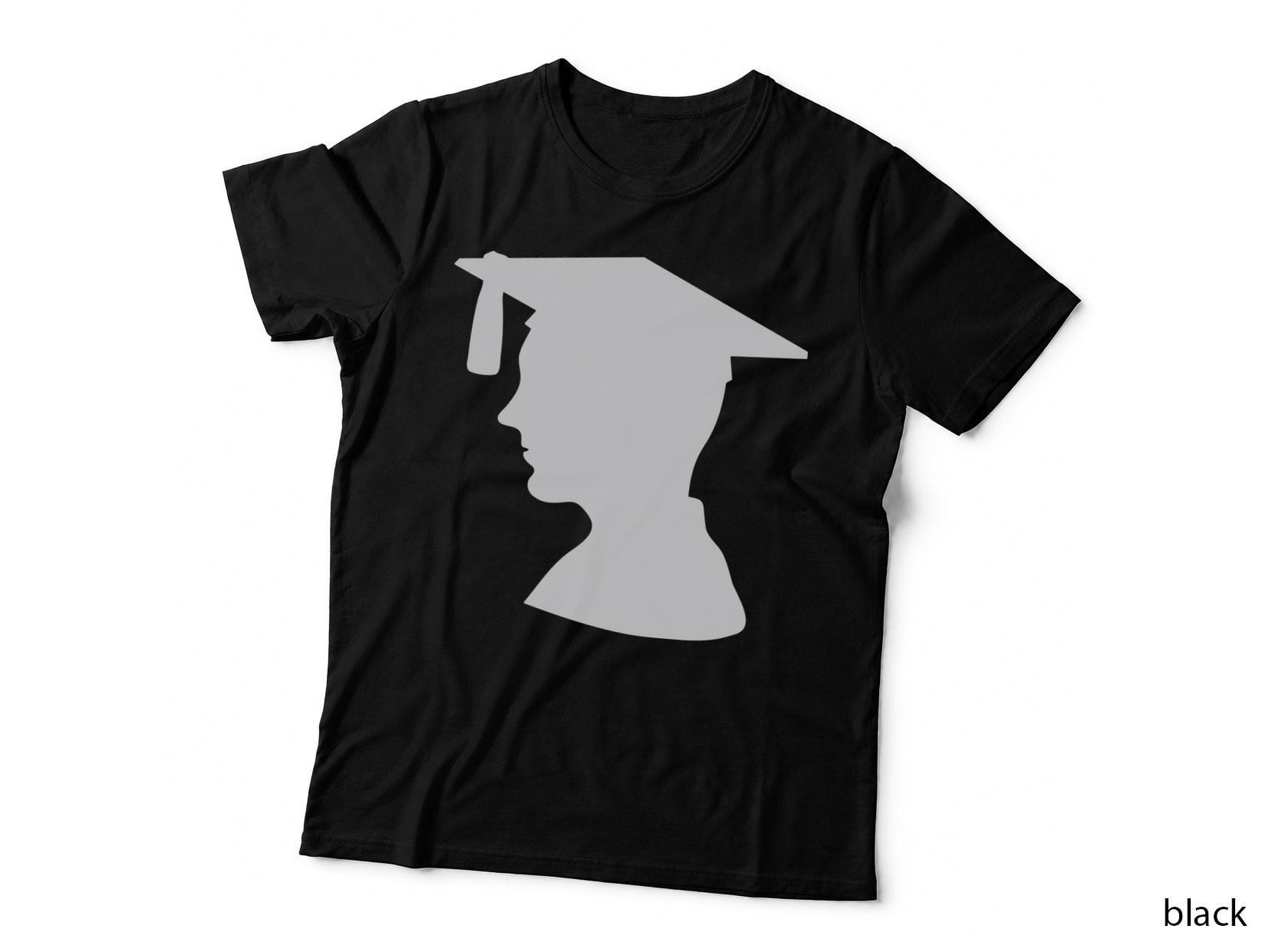 Male Female Profiles Graduate Graduation T-Shirt, Senior Grad Graphic Tee
