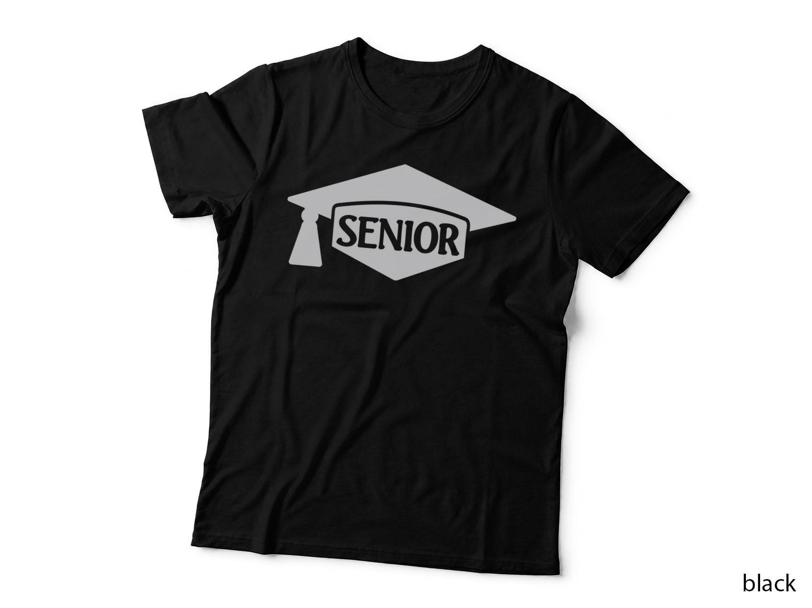 Male Profile Grad Cap Graduation T-Shirt, Senior Grad Graphic Tee