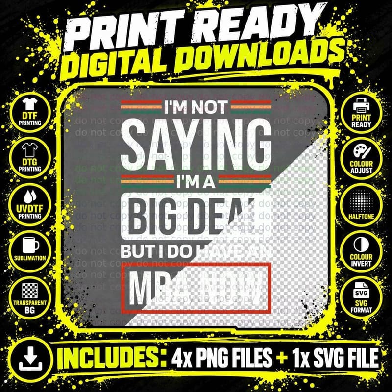 Masters of Business Administration Design for MBA Png SVG Digital Bundle