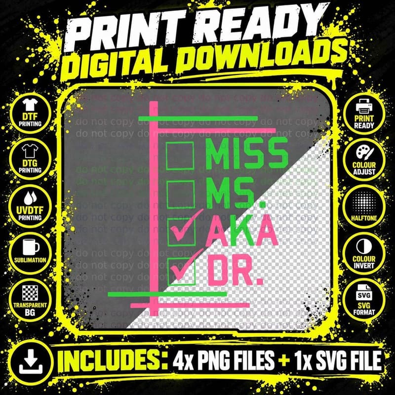Miss Ms Aka Dr New Doctor Graduation T-Shirt Png SVG Digital Bundle