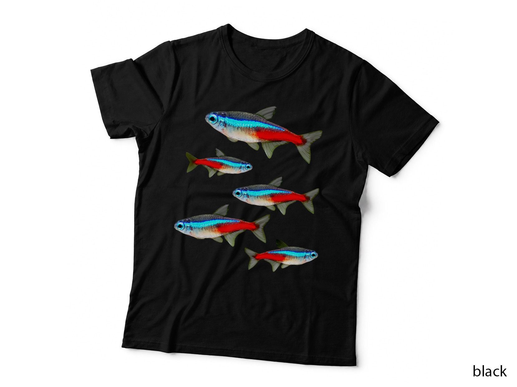 Neon Tetras Aquarium Schooling Fish Lovers, Classroom Leader Gift T-Shirt