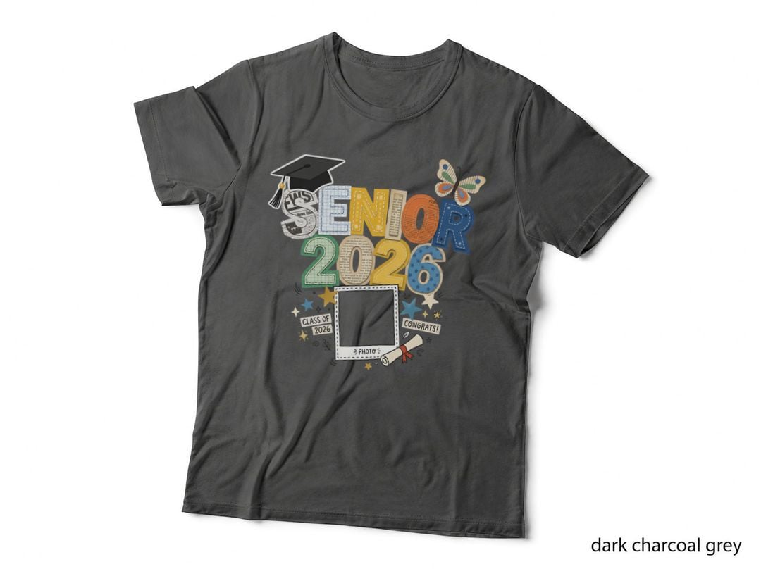 Senior Twenty-Six Graduation T-Shirt, Pink Graffiti Senior with Bow Grad