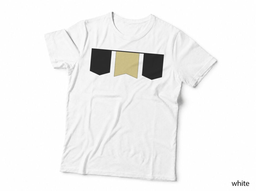 Shield Banner Yellow Black Graduation T-Shirt, Senior Grad Graphic Tee