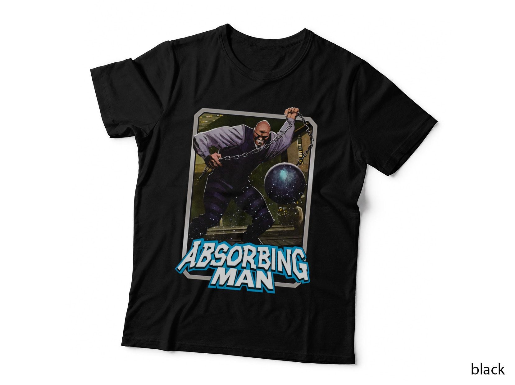 Absorbing Man Purple Chain Character Cosmic T-Shirt
