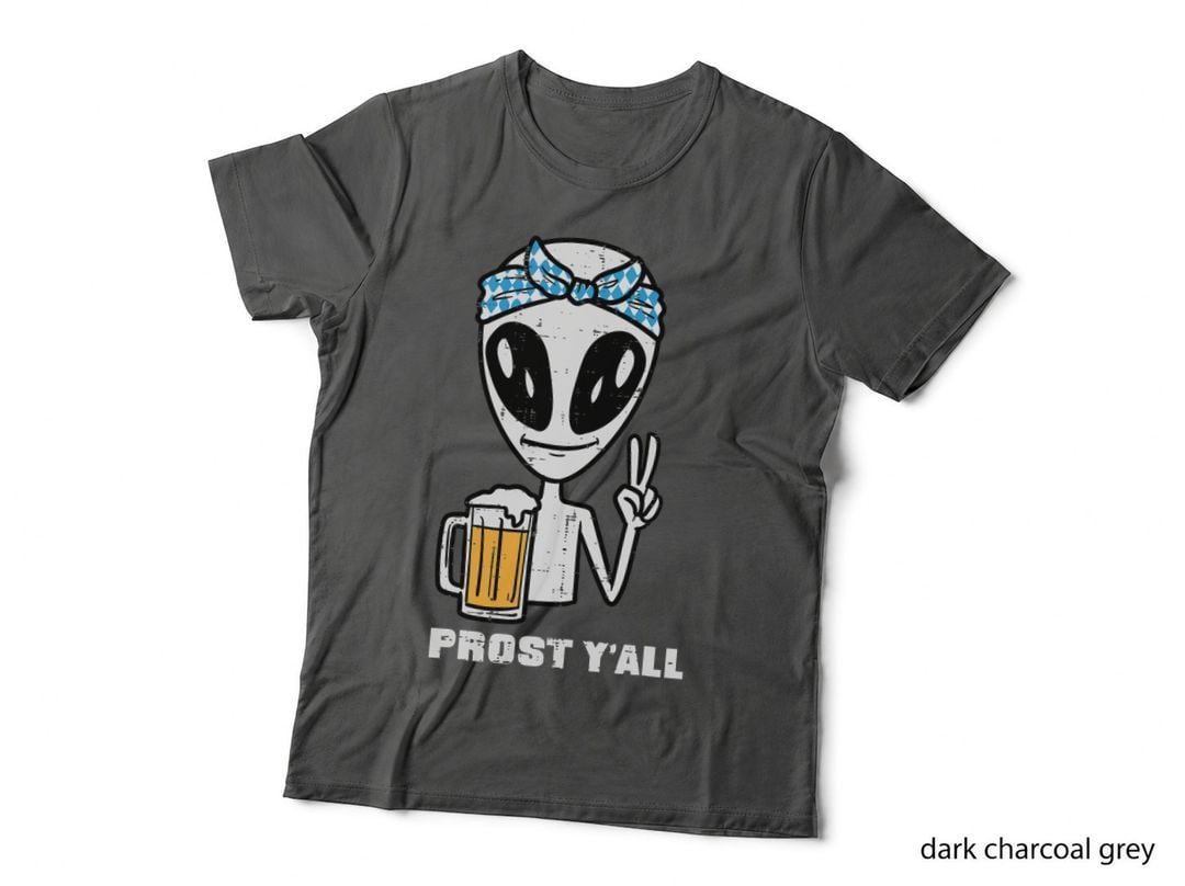Alien Bavarian Octoberfest German Oktoberfest Men Women T-Shirt