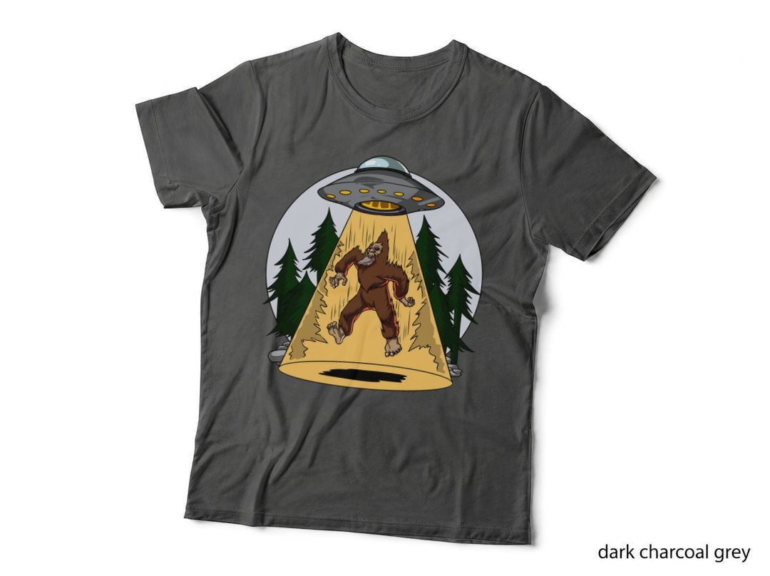 Alien Bigfoot Abduction T-Shirt