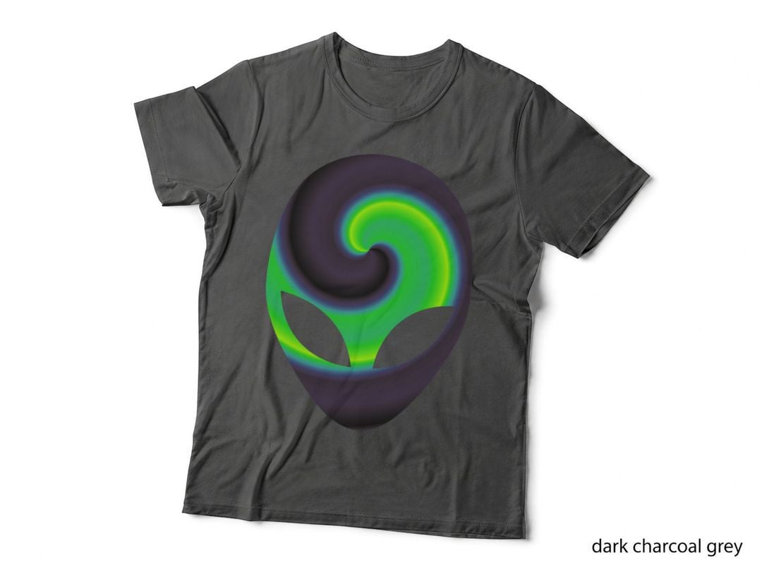 Alien Head T-Shirt Alien Festival Rave, Sci-Fi, Space Theme, Futuristic