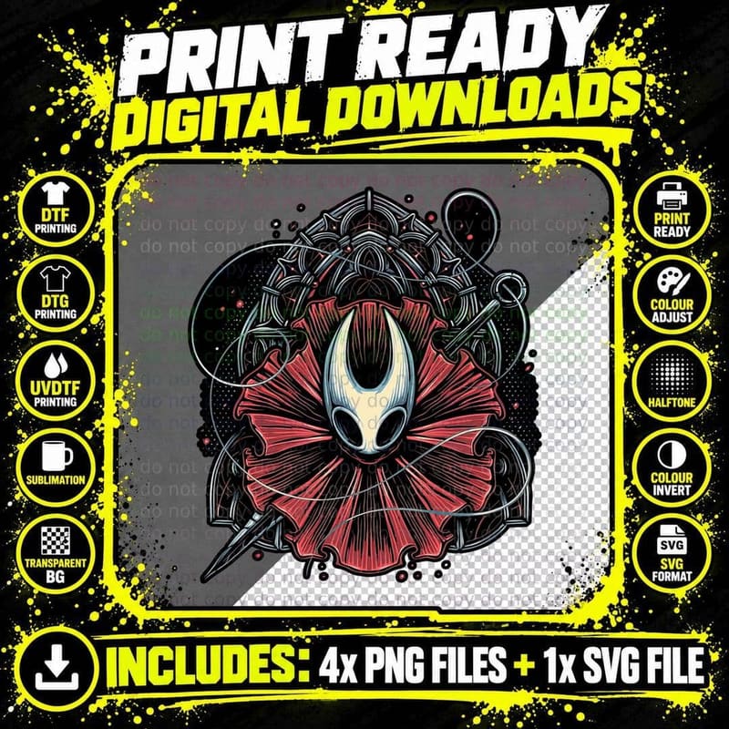 Alien Head T-Shirt, Cyberpunk Aesthetic Tee Png SVG Digital Bundle
