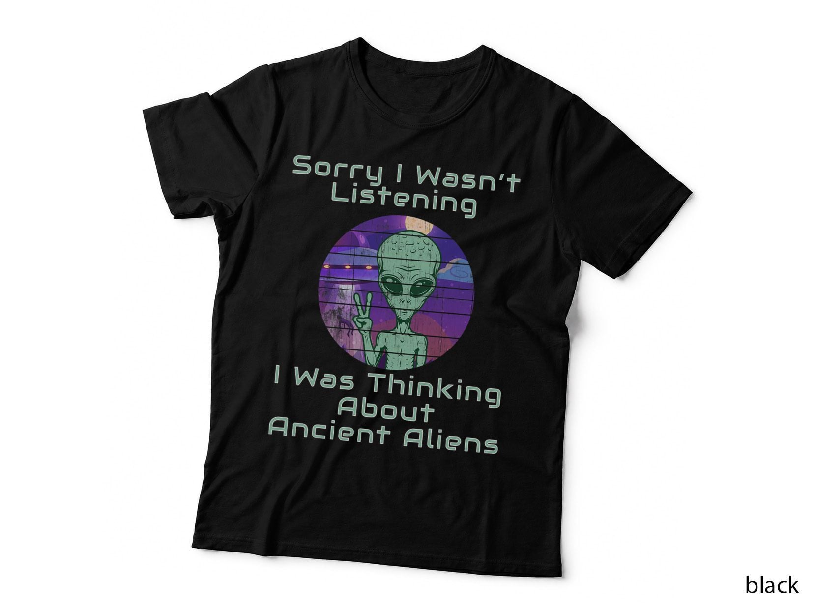 Ancient Aliens Theorists Astronaut UFO Conspiracy Theory T-Shirt