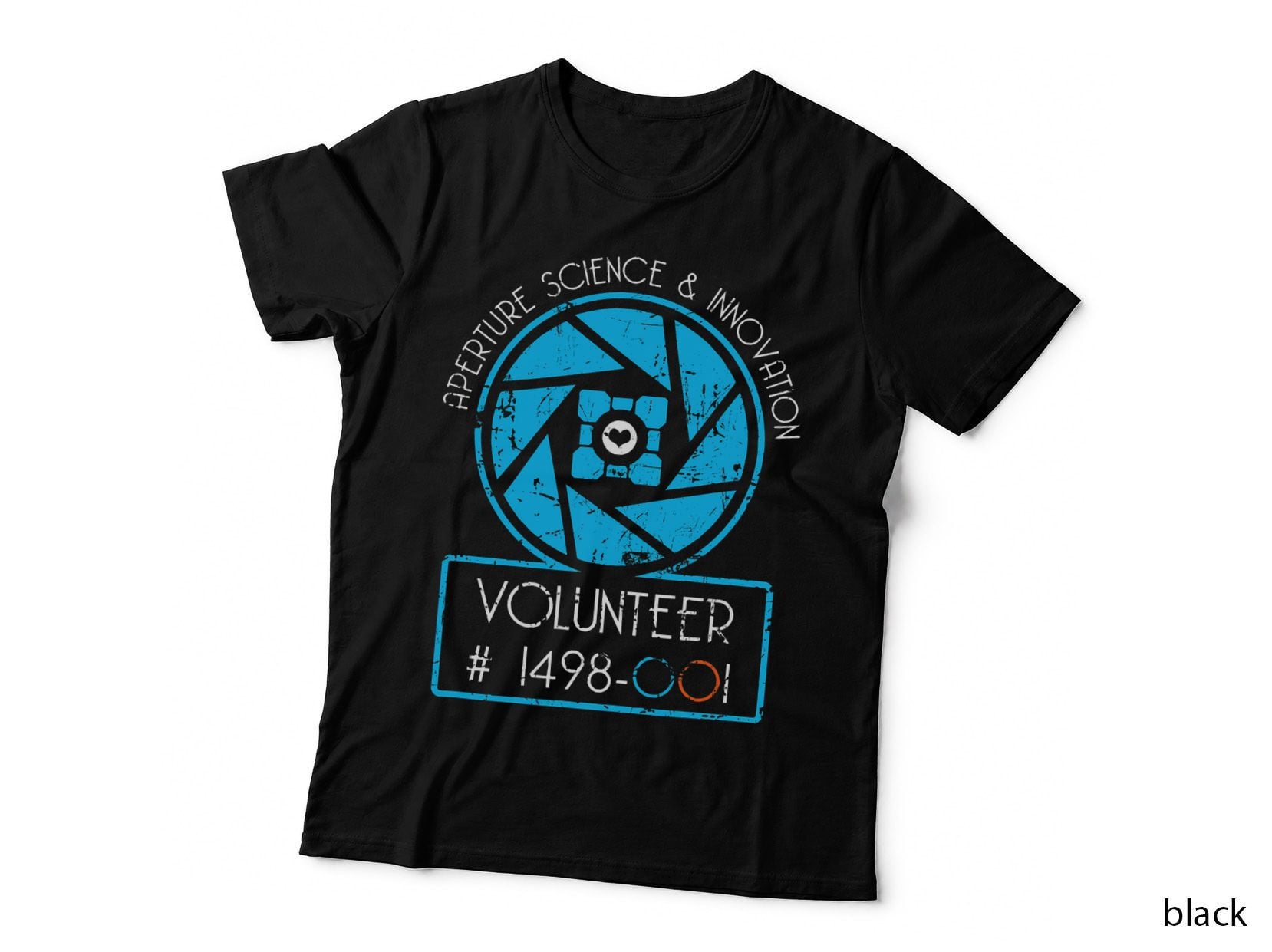 Aperture Science Volunteer T-Shirt, Science Fiction Theme