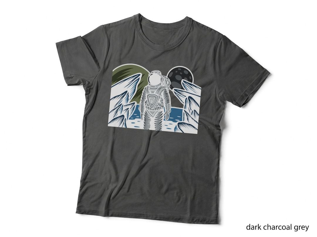 Astronaut Alien World Planet Moon Exploration T-Shirt
